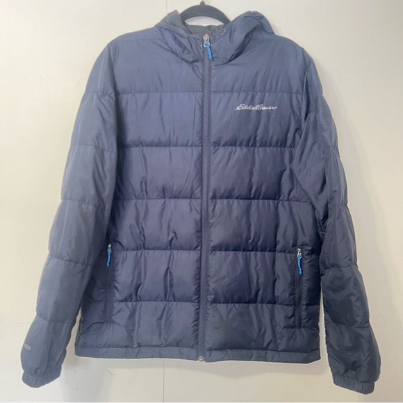 Eddie Bauer EB650 Down Puffer Zip Up Jacket Coat Outerwear Hiking Size M - Picture 1 of 15